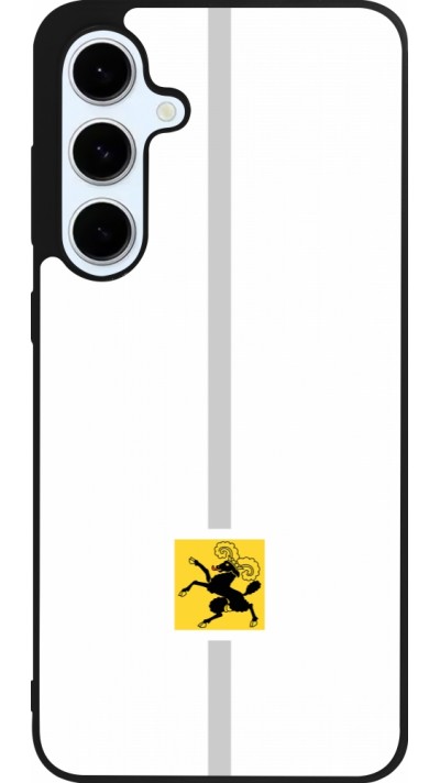 Samsung Galaxy S24 FE Case Hülle - Silikon schwarz Kanton SH weiss