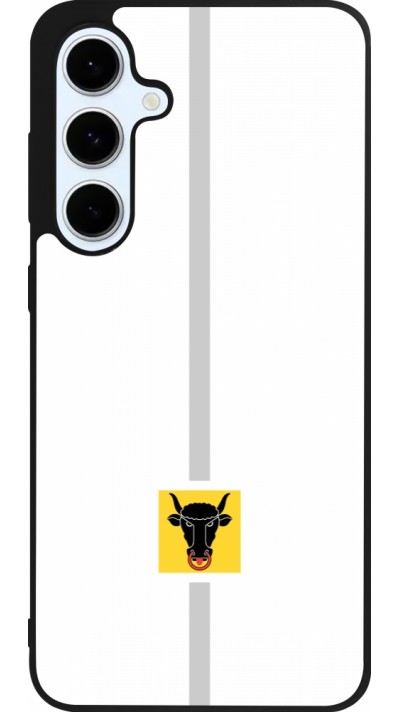 Samsung Galaxy S24 FE Case Hülle - Silikon schwarz Kanton UR weiss