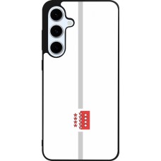 Samsung Galaxy S24 FE Case Hülle - Silikon schwarz Kanton VS weiss