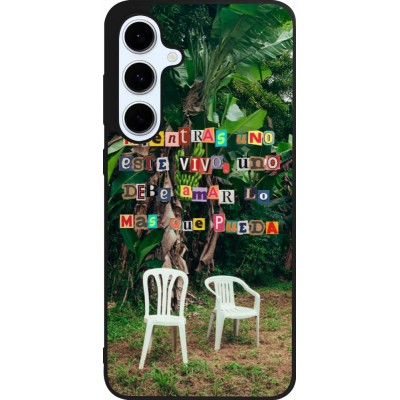Coque Samsung Galaxy S24 FE - Silicone rigide noir Chairs DTMF