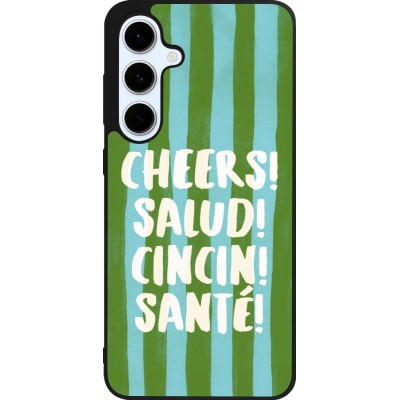 Samsung Galaxy S24 FE Case Hülle - Silikon schwarz Cheers 2026