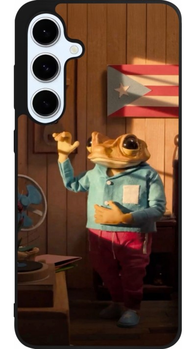 Samsung Galaxy S24 FE Case Hülle - Silikon schwarz Dancing frog DTMF