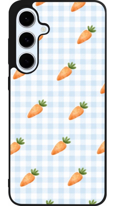 Coque Samsung Galaxy S24 FE - Silicone rigide noir Easter 2026 Pattern carrots