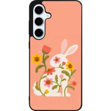 Coque Samsung Galaxy S24 FE - Silicone rigide noir Easter 2026 Rabbit collage