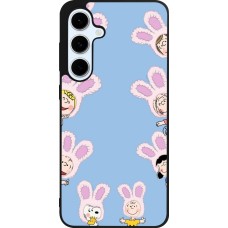 Coque Samsung Galaxy S24 FE - Silicone rigide noir Easter 2026 Snoopy