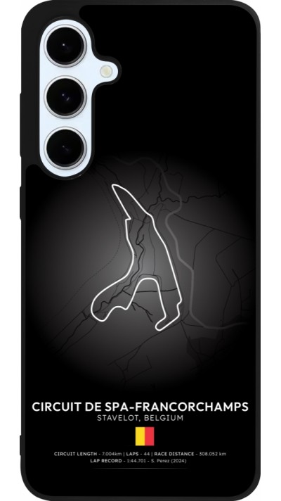 Coque Samsung Galaxy S24 FE - Silicone rigide noir F1 Track 2025 Belgium