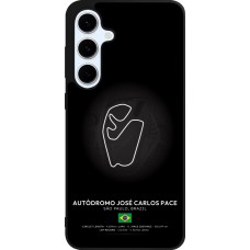 Coque Samsung Galaxy S24 FE - Silicone rigide noir F1 Track 2025 Brazil