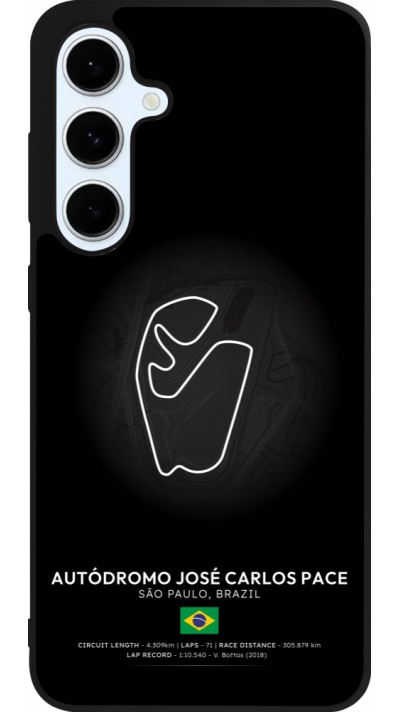 Coque Samsung Galaxy S24 FE - Silicone rigide noir F1 Track 2025 Brazil