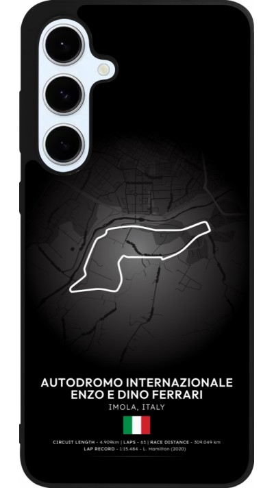 Coque Samsung Galaxy S24 FE - Silicone rigide noir F1 Track 2025 Emilia-Rogmana