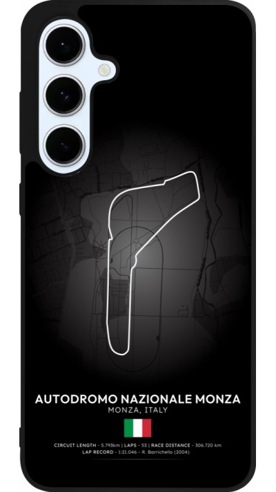 Coque Samsung Galaxy S24 FE - Silicone rigide noir F1 Track 2025 Italy