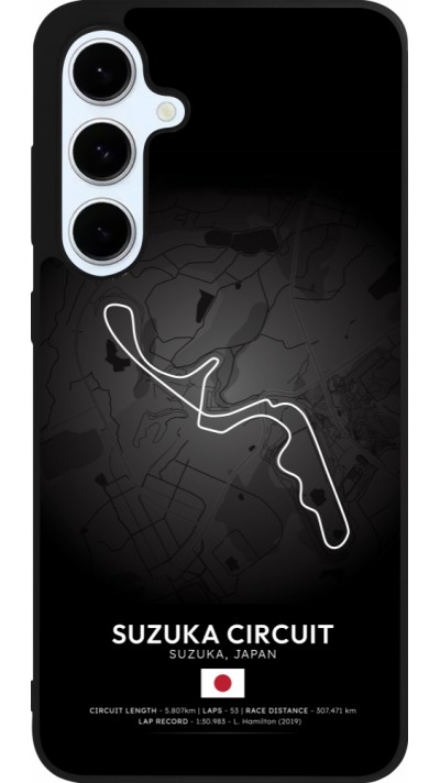 Coque Samsung Galaxy S24 FE - Silicone rigide noir F1 Track 2025 Japan
