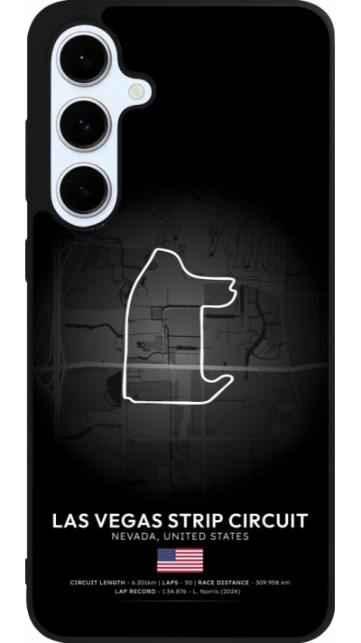 Coque Samsung Galaxy S24 FE - Silicone rigide noir F1 Track 2025 Las Vegas