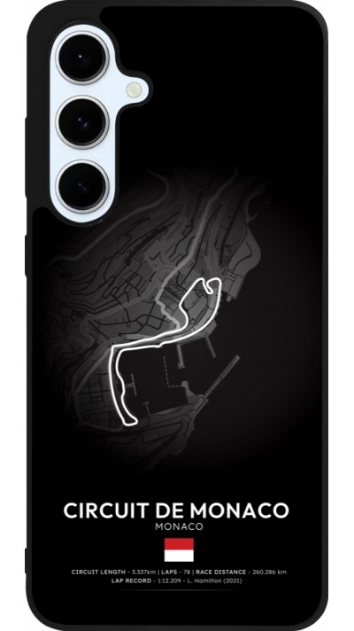 Coque Samsung Galaxy S24 FE - Silicone rigide noir F1 Track 2025 Monaco
