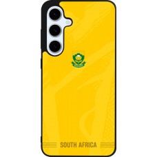 Coque Samsung Galaxy S24 FE - Silicone rigide noir Maillot de football Afrique du Sud 2026 personnalisable