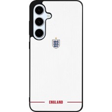 Coque Samsung Galaxy S24 FE - Silicone rigide noir Maillot de football Angleterre 2026 personnalisable