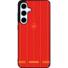 Coque Samsung Galaxy S24 FE - Silicone rigide noir Maillot de football Espagne 2026 personnalisable