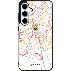 Coque Samsung Galaxy S24 FE - Silicone rigide noir Maillot de football Ghana 2026 personnalisable