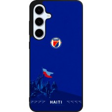 Coque Samsung Galaxy S24 FE - Silicone rigide noir Maillot de football Haiti 2026 personnalisable