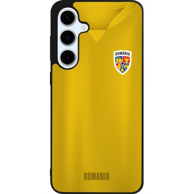 Samsung Galaxy S24 FE Case Hülle - Silikon schwarz Fussballtrikot Rumänien
