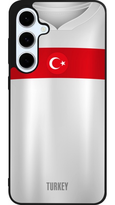 Coque Samsung Galaxy S24 FE - Silicone rigide noir Maillot de football Turquie personnalisable