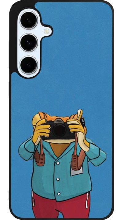 Samsung Galaxy S24 FE Case Hülle - Silikon schwarz Frog with camera DTMF