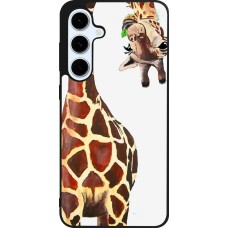 Coque Samsung Galaxy S24 FE - Silicone rigide noir Giraffe Fit