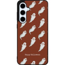 Coque Samsung Galaxy S24 FE - Silicone rigide noir Halloween 2025 Pattern of ghosts