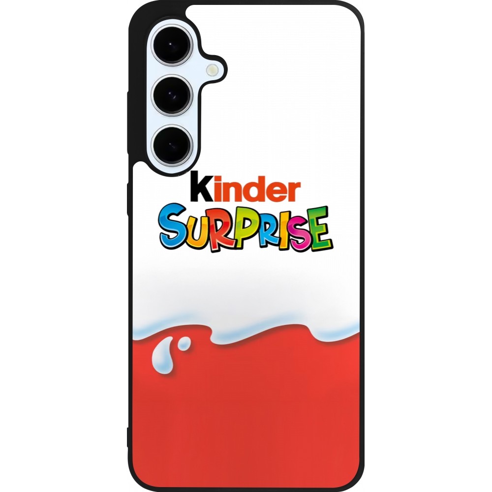 Samsung Galaxy S24 FE Case Hülle - Silikon schwarz Kinder Surprise