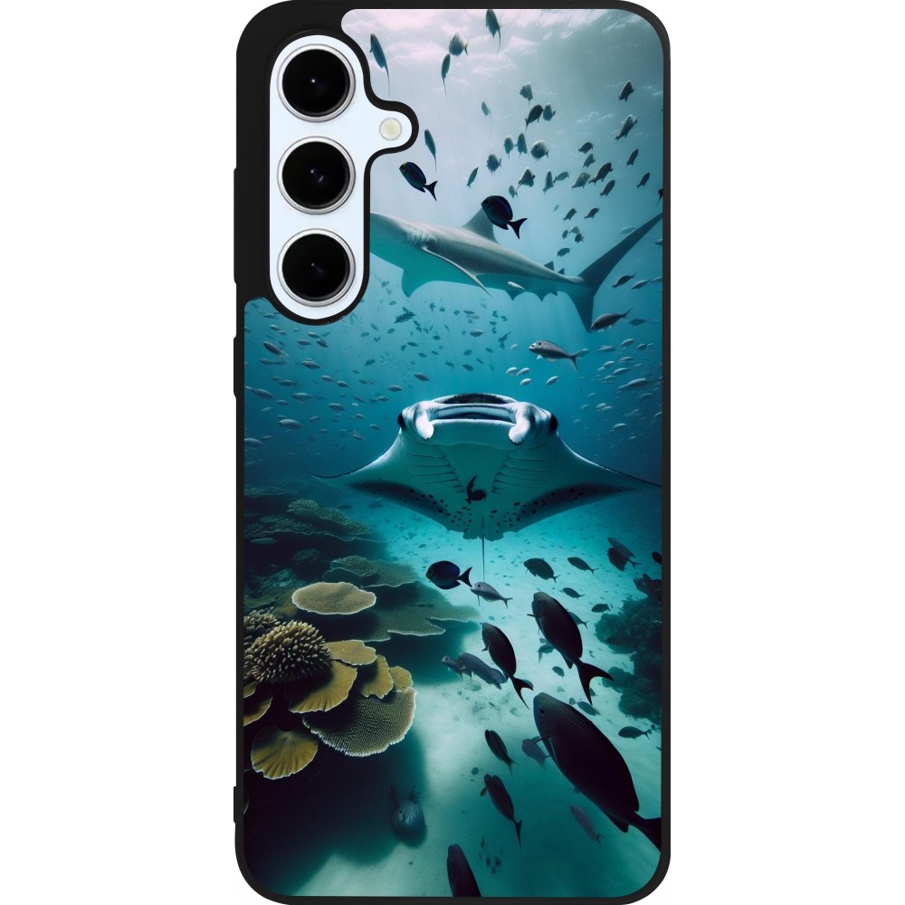 Samsung Galaxy S24 FE Case Hülle - Silikon schwarz Manta Lagune Reinigung