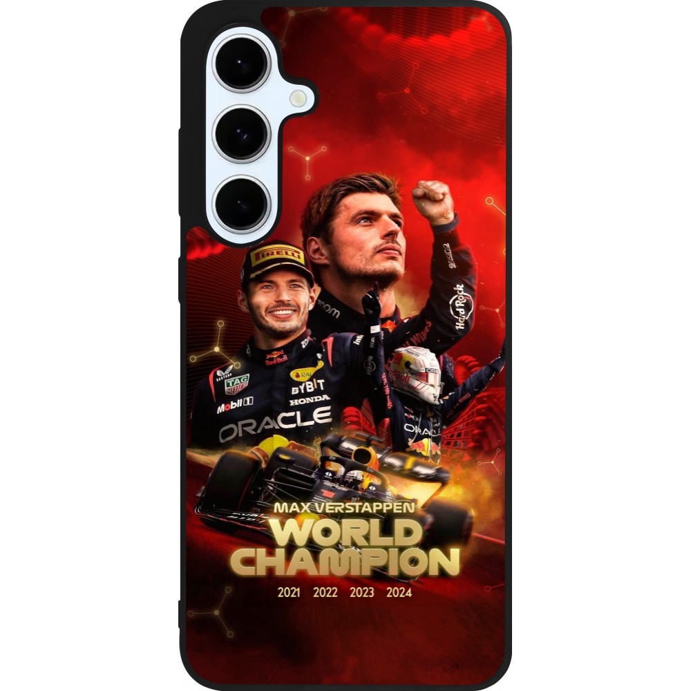 Samsung Galaxy S24 FE Case Hülle - Silikon schwarz Max Verstappen Champion 2023
