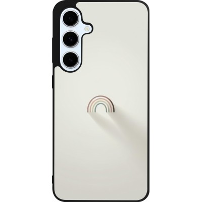 Coque Samsung Galaxy S24 FE - Silicone rigide noir Mini Rainbow Minimal