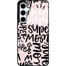 Samsung Galaxy S24 FE Case Hülle - Silikon schwarz Mom 2024 Super mom