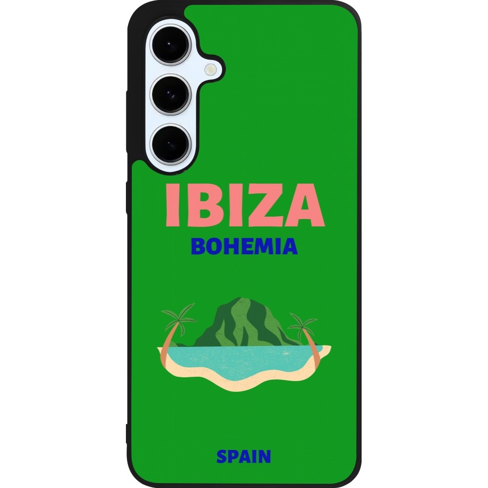 Coque Samsung Galaxy S24 FE - Silicone rigide noir Pop Summer Destination Ibiza