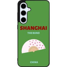 Coque Samsung Galaxy S24 FE - Silicone rigide noir Pop Summer Destination Shanghai