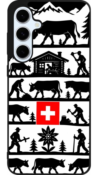 Samsung Galaxy S24 FE Case Hülle - Silikon schwarz Poya Schweiz 1