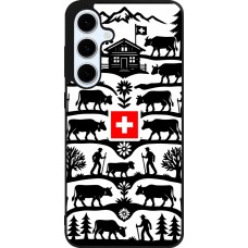 Coque Samsung Galaxy S24 FE - Silicone rigide noir Poya Suisse 3