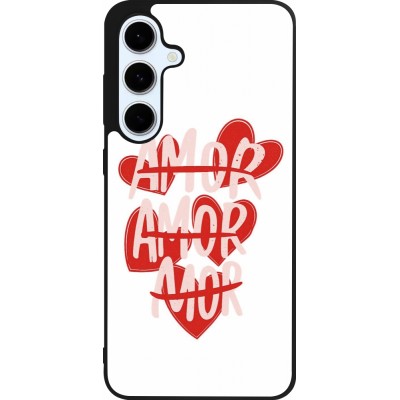 Samsung Galaxy S24 FE Case Hülle - Silikon schwarz Saint Valentines Day 26 Amor