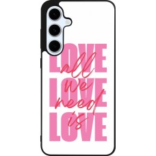 Samsung Galaxy S24 FE Case Hülle - Silikon schwarz Saint Valentines Day 26 Love all we need is