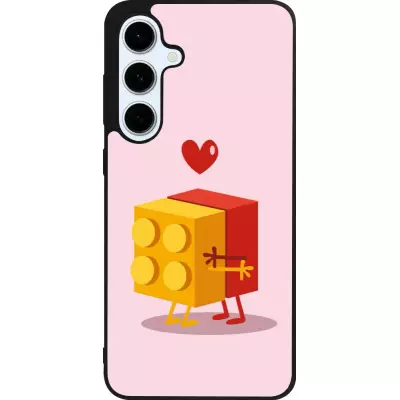 Samsung Galaxy S24 FE Case Hülle - Silikon schwarz Saint Valentines Day 26 Puzzle