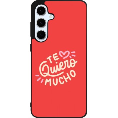 Samsung Galaxy S24 FE Case Hülle - Silikon schwarz Saint Valentines Day 26 Te quiero mucho