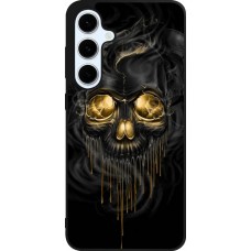 Coque Samsung Galaxy S24 FE - Silicone rigide noir Skull 02