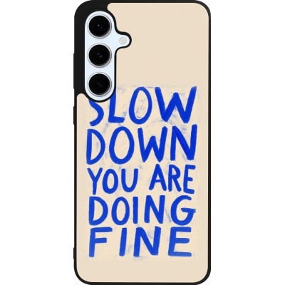 Coque Samsung Galaxy S24 FE - Silicone rigide noir Slow down 2026