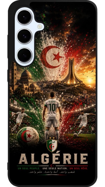Samsung Galaxy S24 FE Case Hülle - Silikon schwarz Fussball Algerien splash 2026