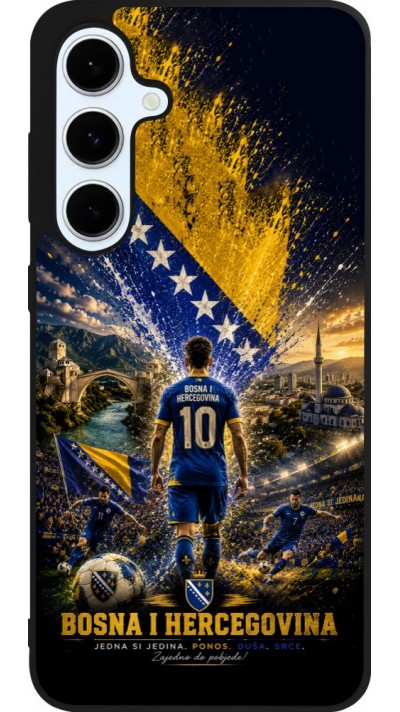 Samsung Galaxy S24 FE Case Hülle - Silikon schwarz Fussball Bosnien und Herzegowina splash 2026