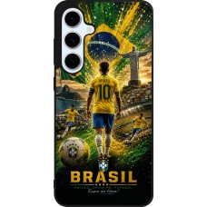 Samsung Galaxy S24 FE Case Hülle - Silikon schwarz Fussball Brasilien splash 2026