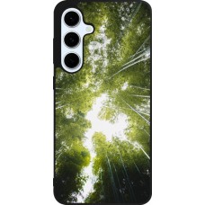 Coque Samsung Galaxy S24 FE - Silicone rigide noir Spring 23 forest blue sky
