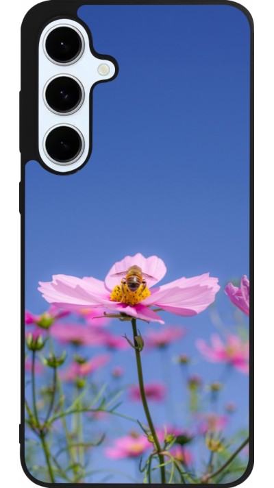 Samsung Galaxy S24 FE Case Hülle - Silikon schwarz Bee on a flower Spring 2026