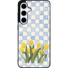 Samsung Galaxy S24 FE Case Hülle - Silikon schwarz Blue vichy tulips Spring 2026