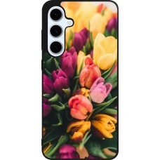 Samsung Galaxy S24 FE Case Hülle - Silikon schwarz Bouquet of tulips 2026