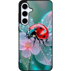 Samsung Galaxy S24 FE Case Hülle - Silikon schwarz Ladybird in bloom Spring 2026